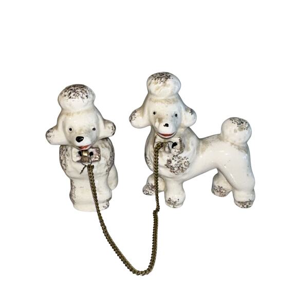 arnart Other - Vintage Arnart Creations Japan Poodle Dog Ceramic Figurines 1950s 2 Puppies Set